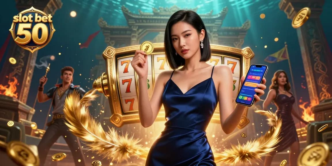Experience thrilling gameplay with slot bet 50, showcasing an impressive casino app and stunning visuals.