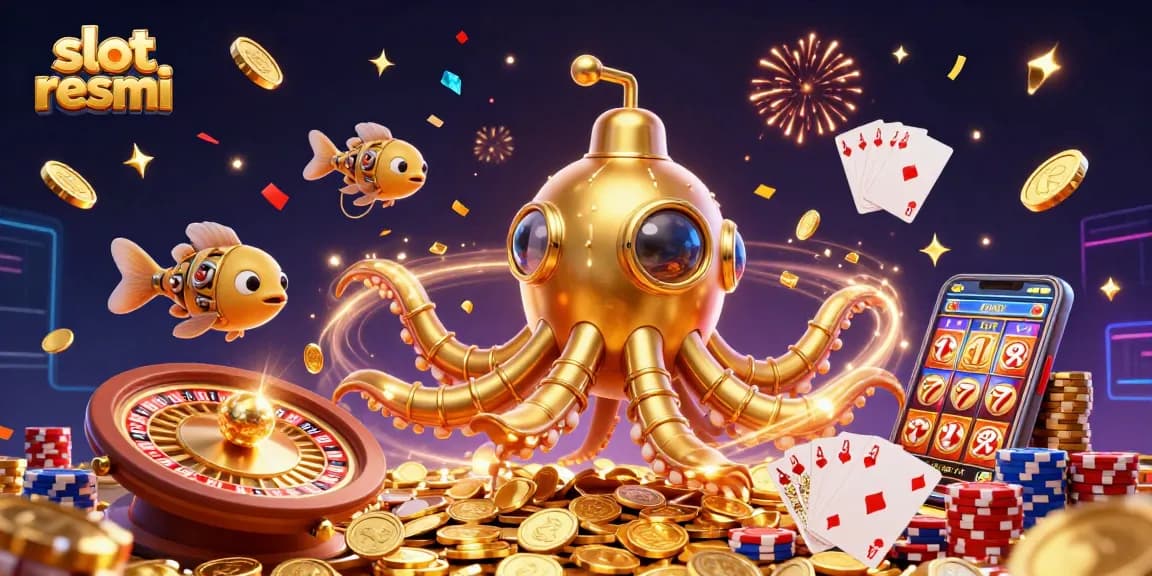 Mainkan slot resmi sambil menikmati ilustrasi 3D yang menghibur dengan banyak koin emas dan permainan menarik.