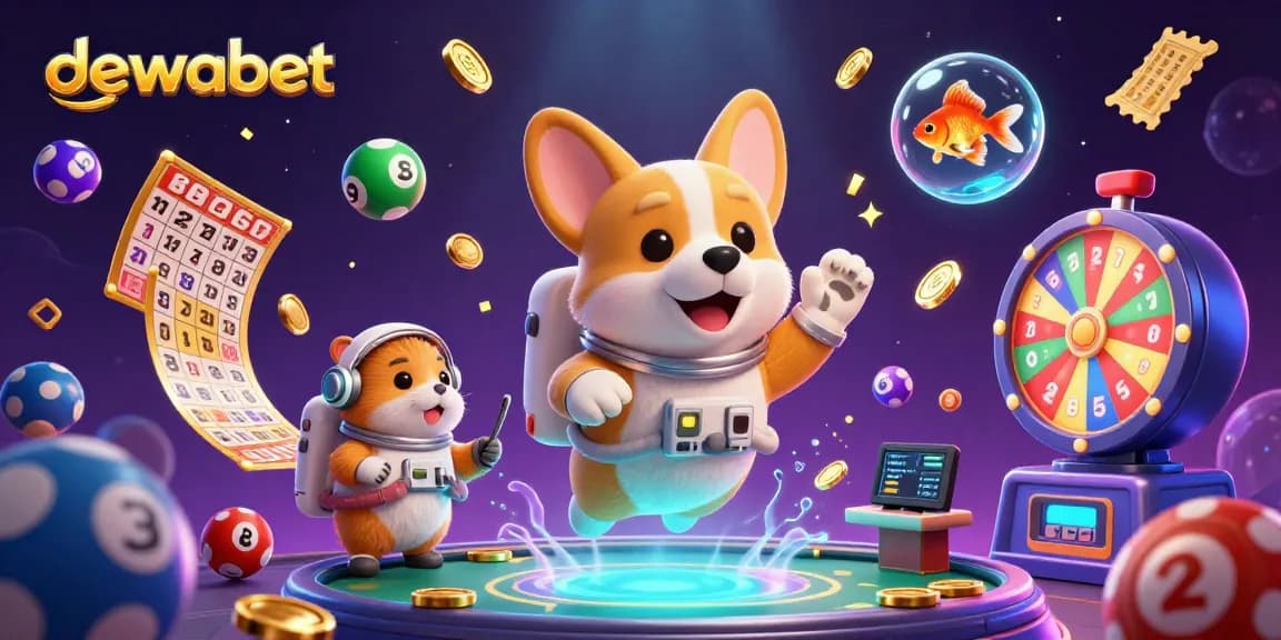 Menangkan permainan slot online di dewabet dengan karakter lucu dan elemen kasino yang menarik.
