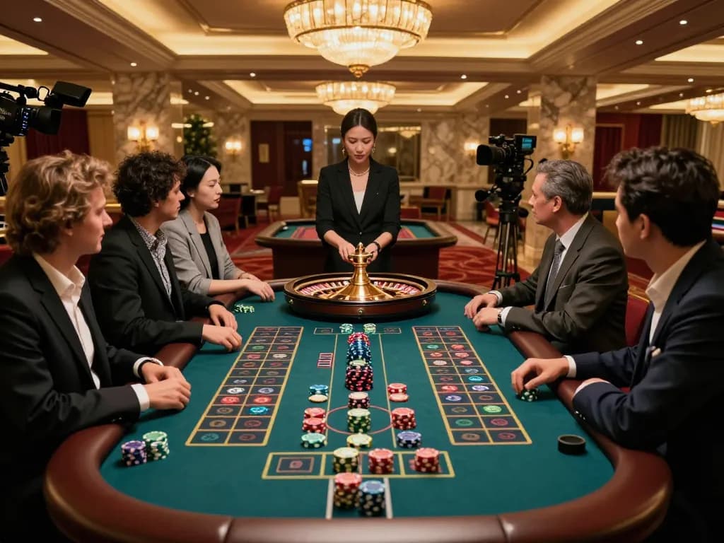Engaged players at a vipwin roulette table witnessing an exciting spin.