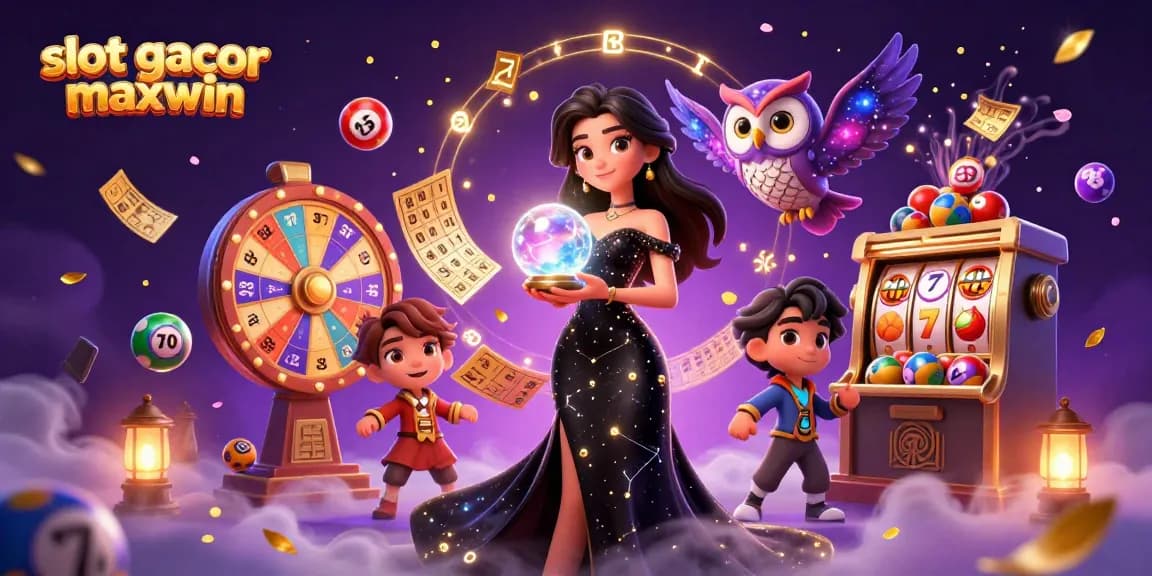 Experience the thrill of slot gacor maxwin with vibrant 3D digital art showcasing exciting casino elements.