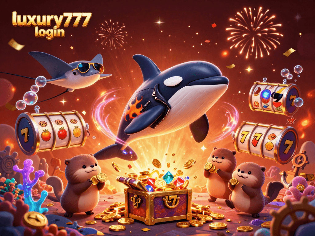 Login ke luxury777 sambil menikmati ilustrasi kasino laut dengan karakter kartun menakjubkan.