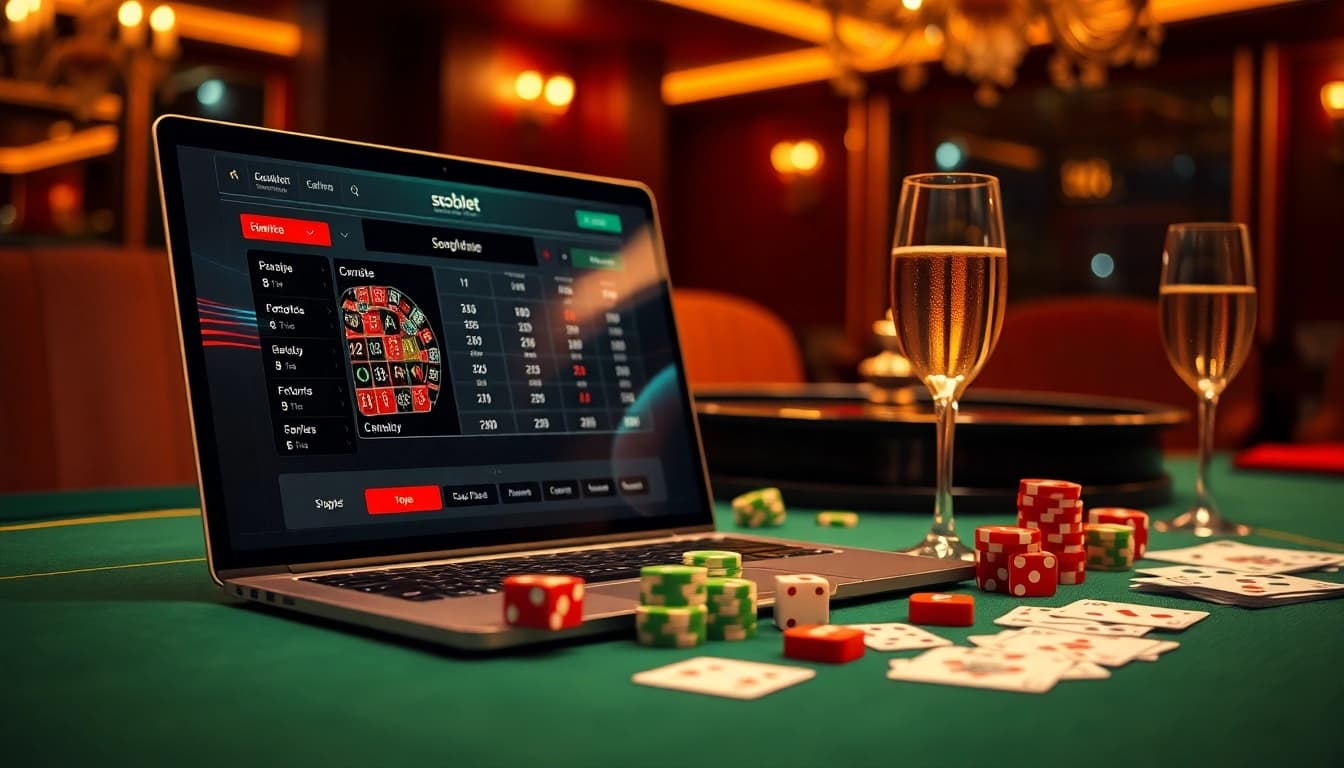 Engage in thrilling action with sbobet link alternatif at an elegant online casino setting.
