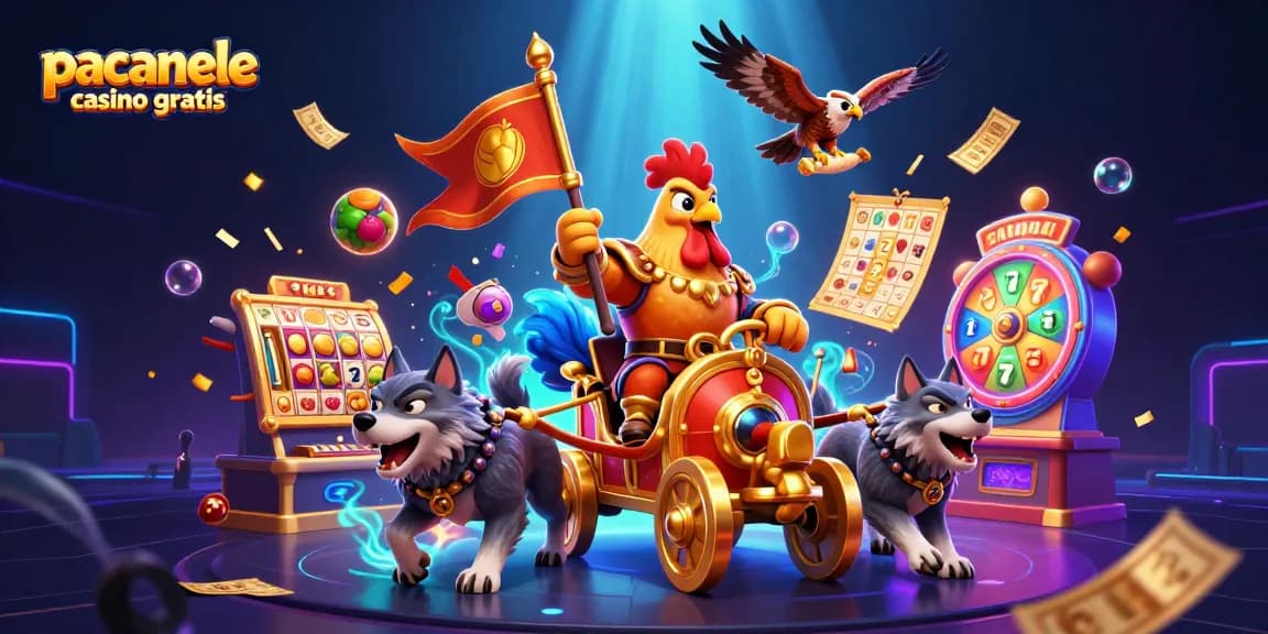 Joacă păcănele casino gratis și câștigă premii cu această ilustrație animată dinamică.
