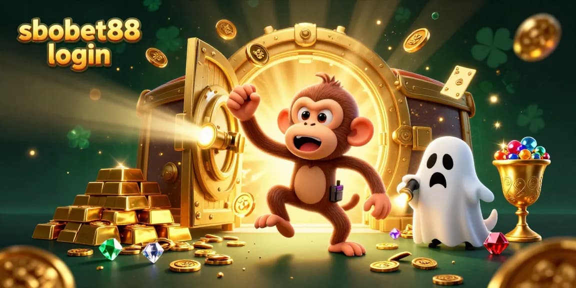 Experience sbobet88 login in a vibrant haunted casino with a magical juggling monkey and ghost-hunting puppy.