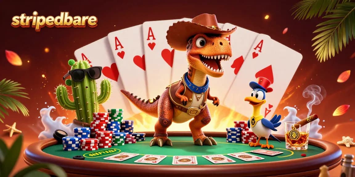 Menangkan permainannya di strippedbare dengan karakter unik dan elemen kasino yang mengesankan.