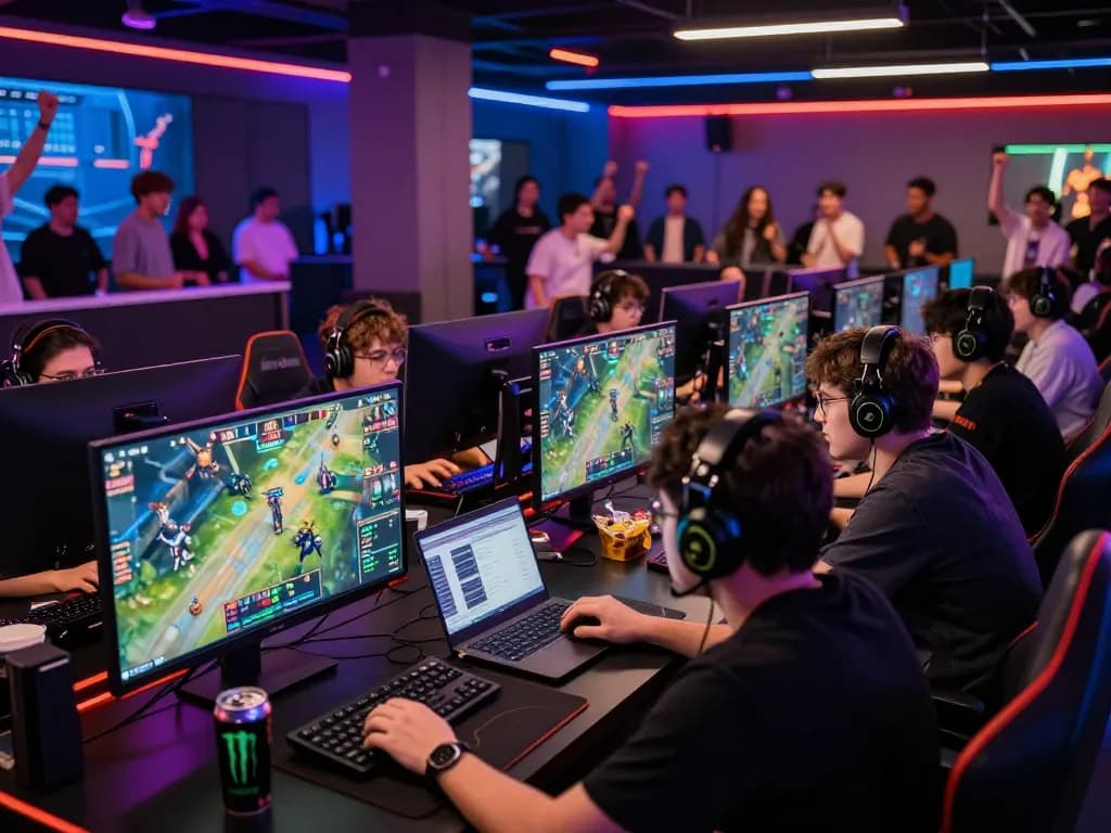 Thrilling Dota 2 betting action at GGLBet Singapore, showcasing dynamic gamers and live statistics.