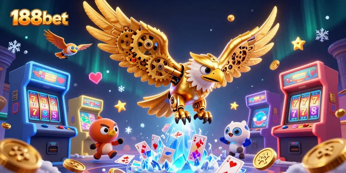 Experience thrilling gameplay with 188bet's vibrant casino scene featuring dynamic gaming characters