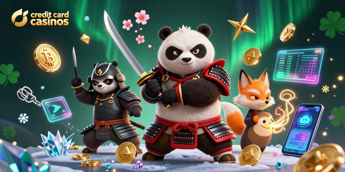Experience thrilling gameplay at credit card casinos with animated characters and vibrant visuals.