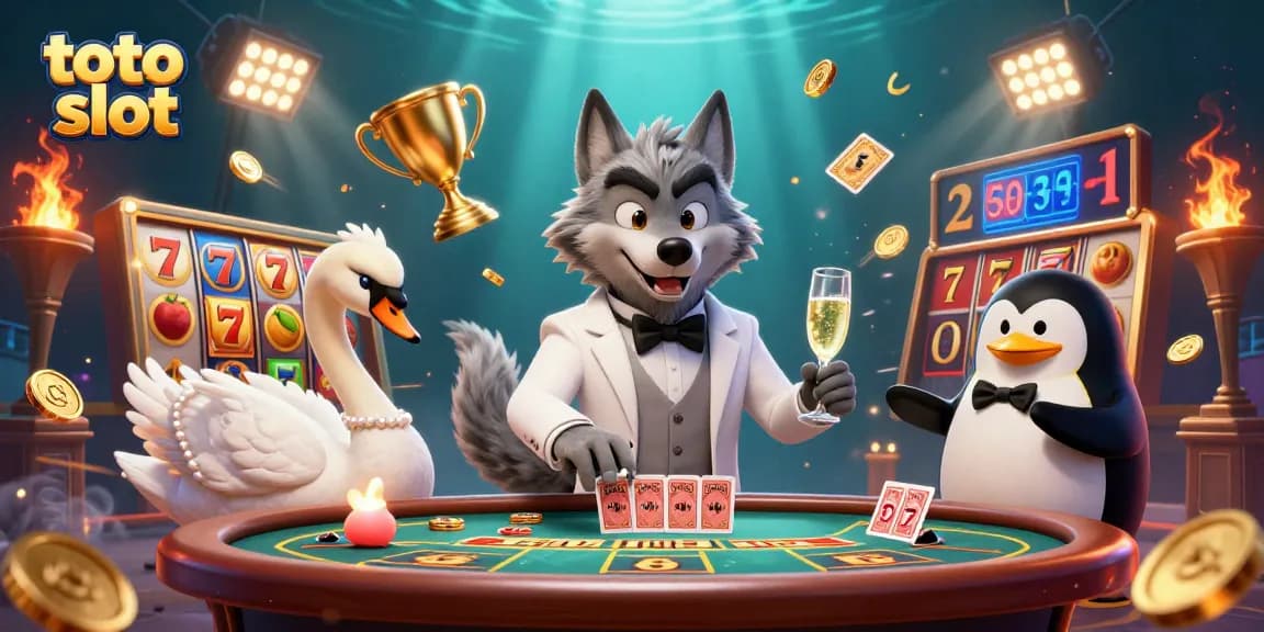 Experience thrilling action at the toto slot with colorful 3D characters and vibrant gaming elements.