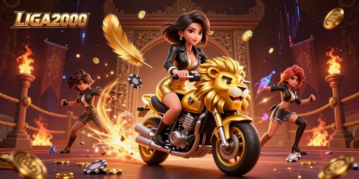 LIGA2000 memikat dengan pengalaman slot yang mendebarkan menampilkan wanita Asia di maskot singa emas.