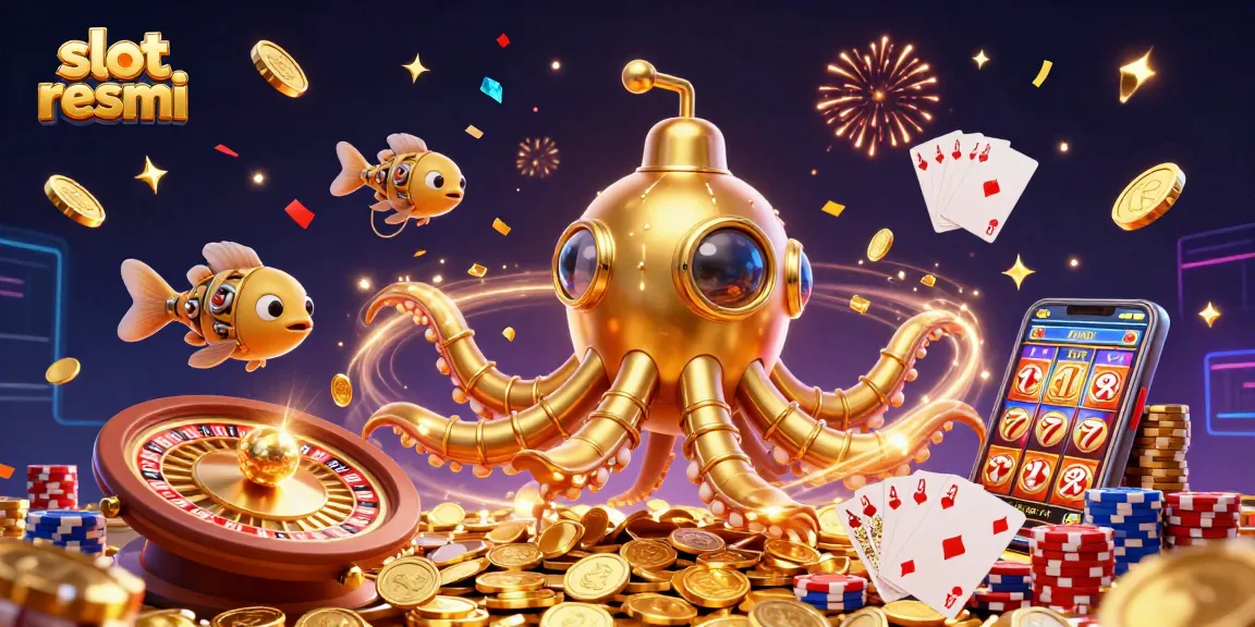 Mainkan slot resmi sambil menikmati ilustrasi 3D yang menghibur dengan banyak koin emas dan permainan menarik.
