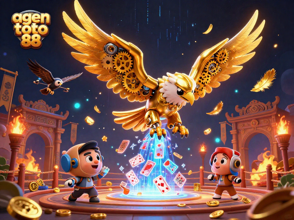 Engage in thrilling gameplay at agen toto 88 with immersive 3D casino visuals, showcasing vibrant elements.