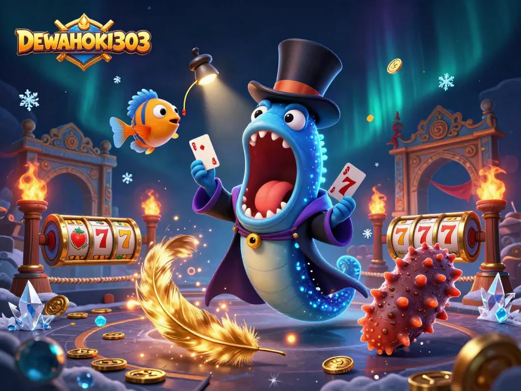 Dewahoki303 menghadirkan pengalaman bermain slot online dengan gulper eel melakukan trik kartu.