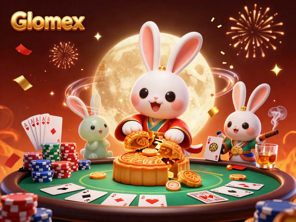 Engage with Glomex and explore poker-themed lunar celebrations featuring unique poker chips and characters.