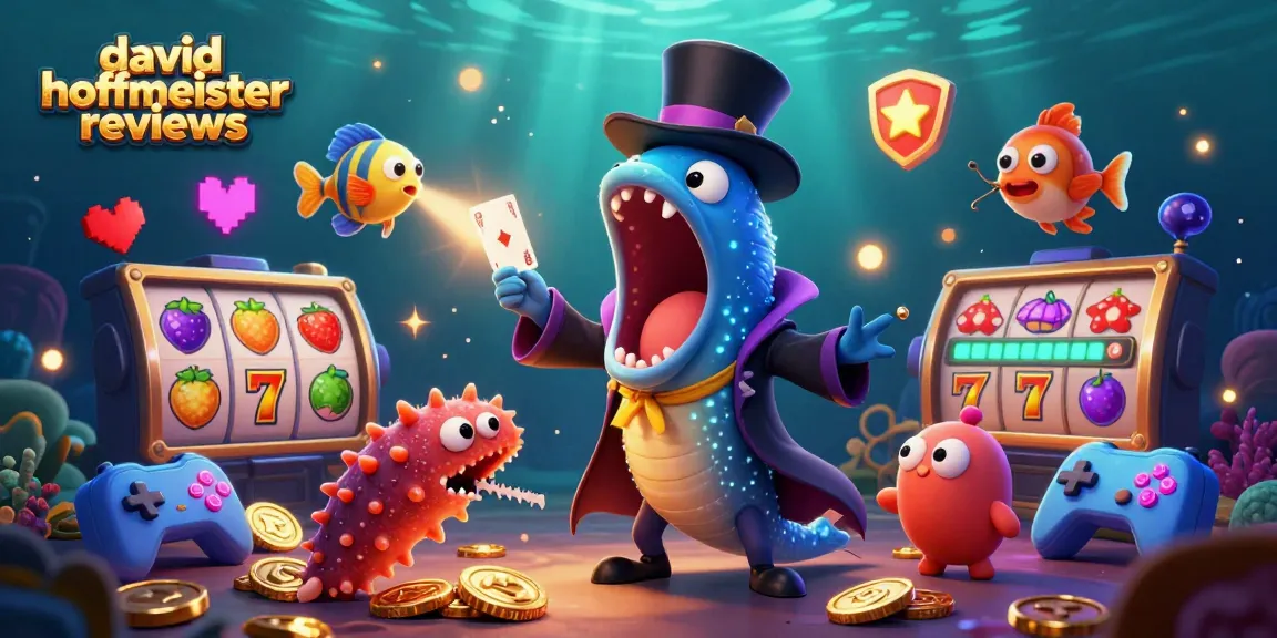 Experience thrilling david hoffmeister reviews while playing vibrant casino slots alongside whimsical sea creatures.