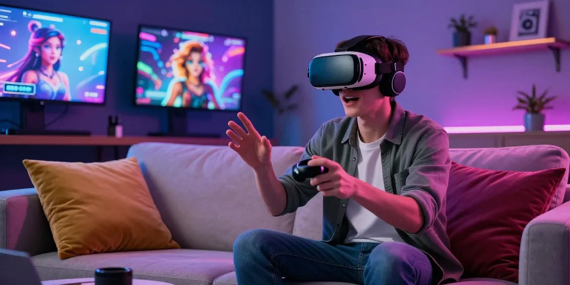 Immersive interaction with hentai ai chatbot in a cozy virtual environment.