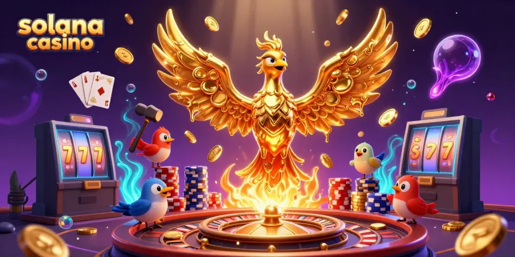 Experience the thrill of a solana casino with dynamic gaming elements and captivating visuals in a vibrant setting.