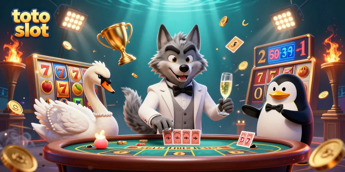 Experience thrilling action at the toto slot with colorful 3D characters and vibrant gaming elements.