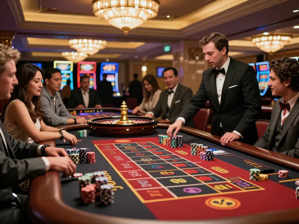 Players engaging in an intense game of roulette while tracking data hk trends for better odds
