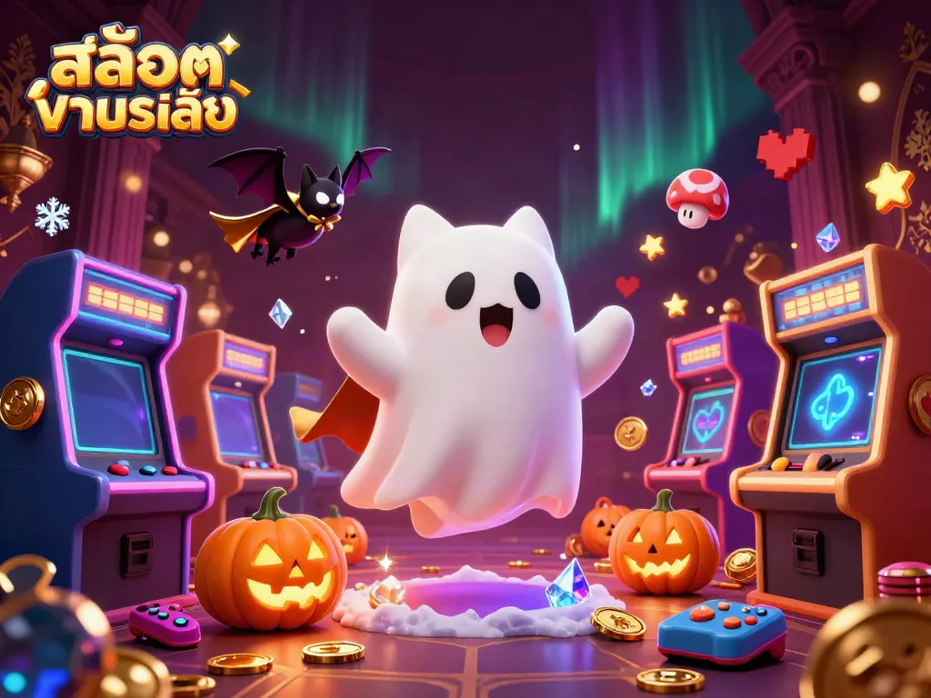 เล่น สล็อตทดลองเล่น กับแมวผีน่ารักในคาสิโน Haunted