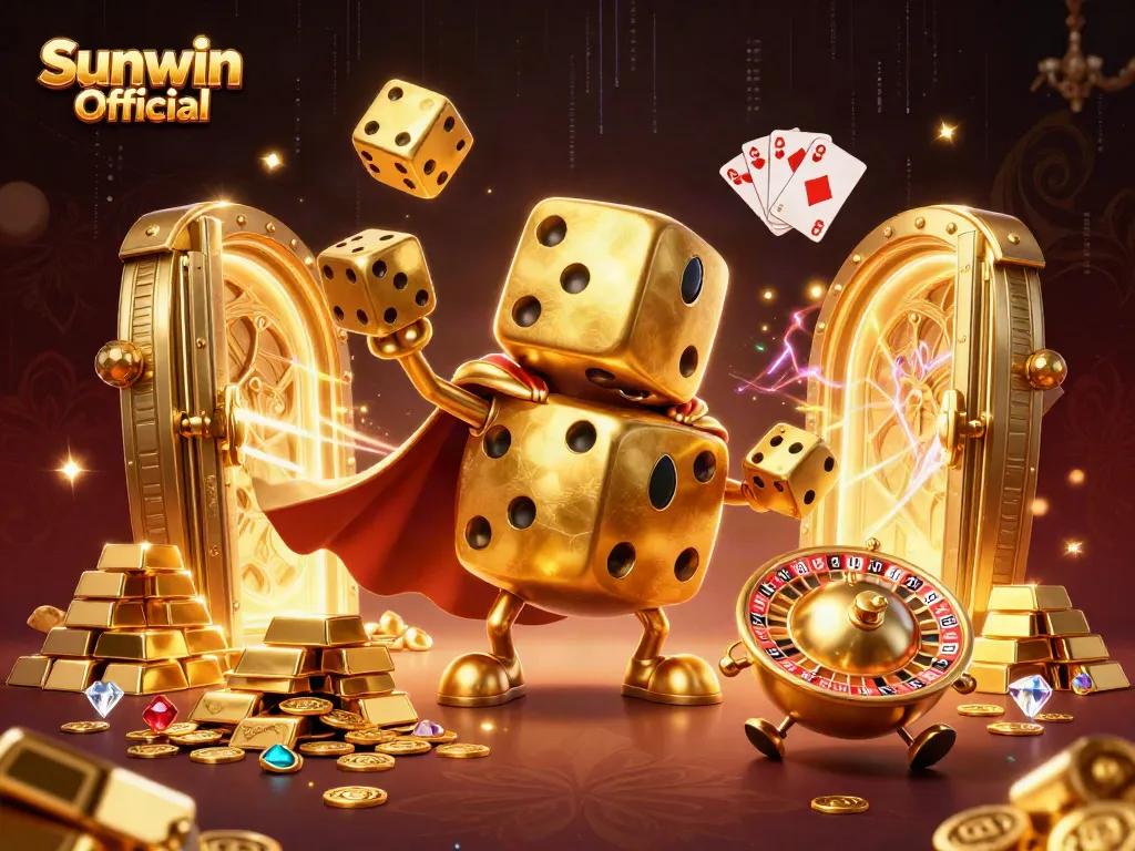 Experience the excitement of the Sunwin Official casino with vibrant 3D characters and rich gaming elements.