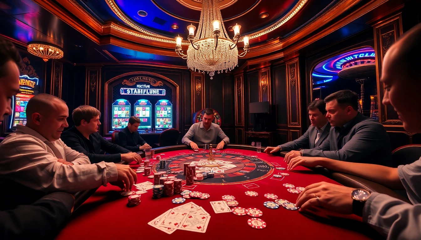 Experience luxury at Hitclub’s high-stakes poker table filled with colorful chips and cards.