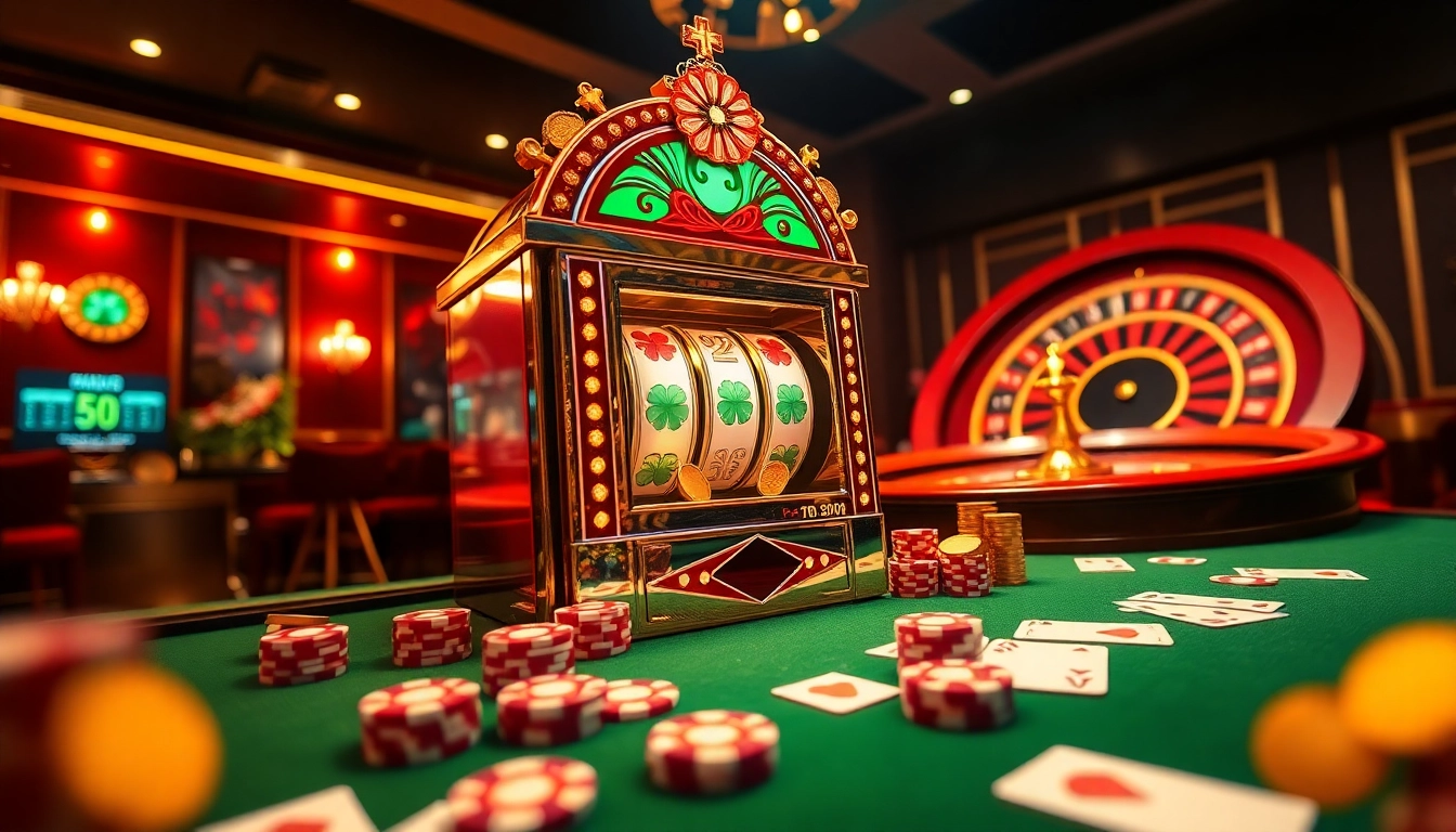 Experience a thrilling moment at a situs gacor slot machine, showcasing vibrant colors and exciting casino elements.