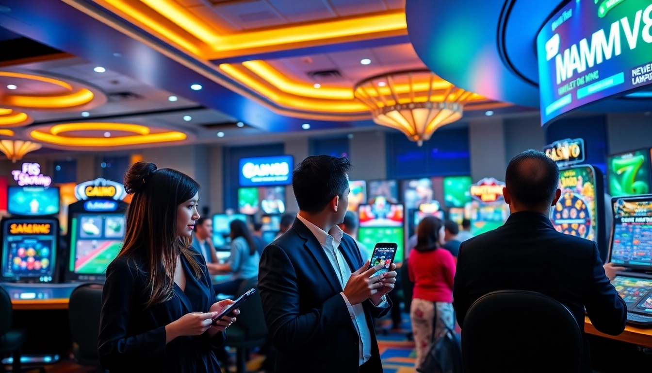 Dynamic online gaming scene at https://mm88.co.in/, showcasing players engaged in exciting casino games.
