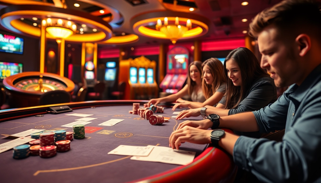 Experience thrilling online gambling action at https://xx88.contractors/ with vibrant casino scenes and poker gameplay.