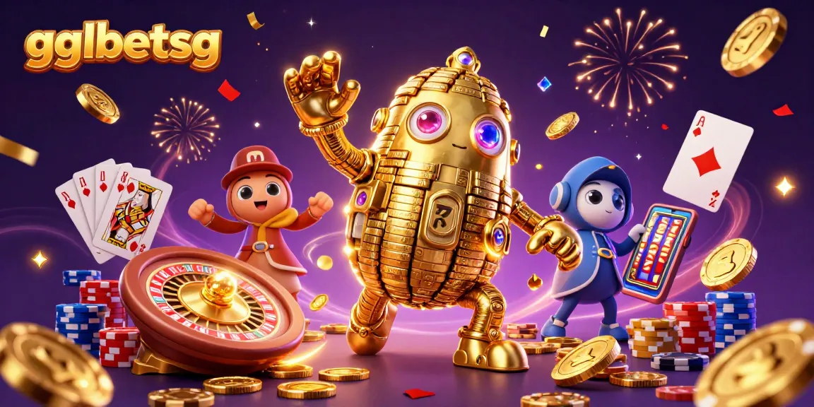 Experience the excitement of gglbetsg with our dynamic esports betting illustration featuring ancient golem and casino elements.